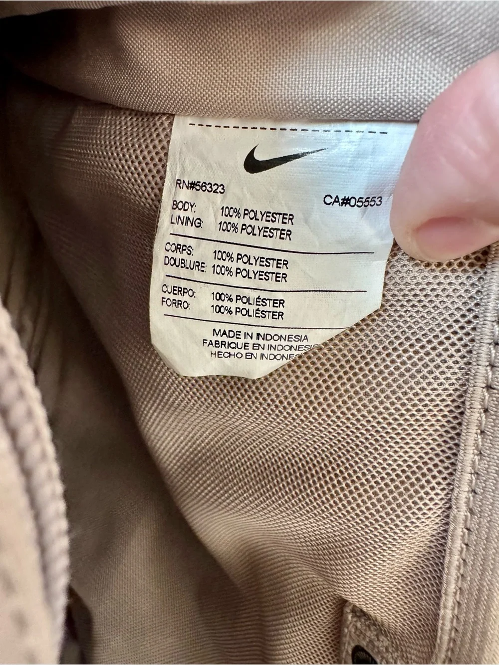 Nike One Backpack (25L) in a muted mauve/rose colorway. VGUC.